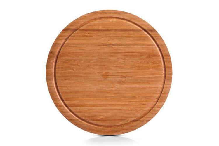 Planche à découper ronde Bérard en bambou avec rigole diamètre 30cm
