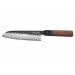 Couteau santoku Sayuto Séquoia San Mai martelé 18cm