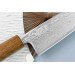 Couteau bunka japonais artisanal Wusaki Unagi AUS10 damas 17,5cm manche chêne