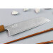 Couteau bunka japonais artisanal Wusaki Unagi AUS10 damas 17,5cm manche chêne