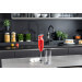 Mixeur Plongeant Bamix M200 Mono rouge avec accessoires