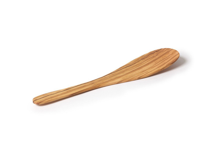 Spatule wok B&eacute;rard faite main en olivier 30cm