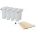 Moule pour 8 sucettes glacées KitchenCraft + 16 batonnets en bois