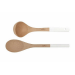 Set de cuillère et louche 6,5cl Cookut MJUBL en bois coloris blanc polaire