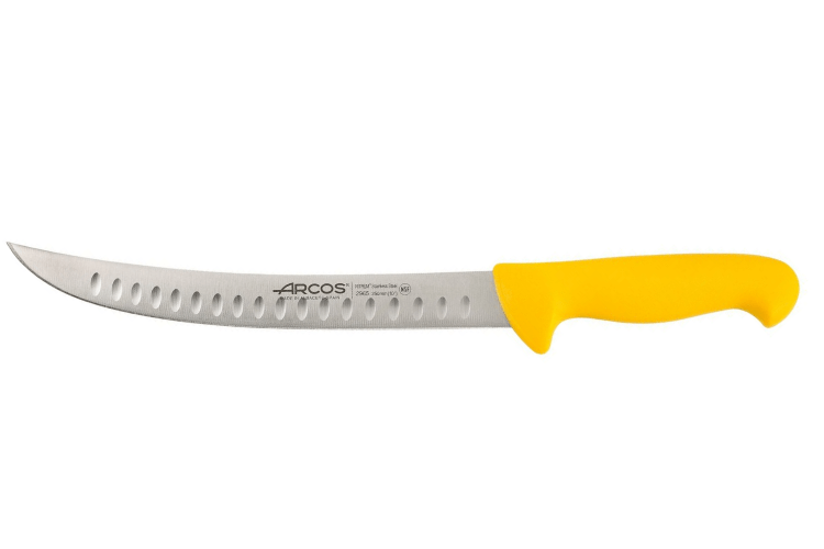 Couteau de boucher courbé Arcos 2900 lame alvéolée 25cm