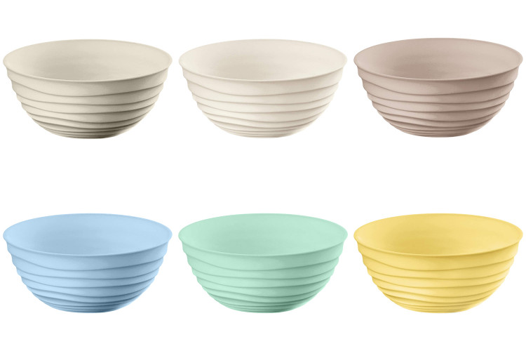 Set de 6 bols multicolore Guzzini Tierra en bouteilles recycl&eacute;es &Oslash;12,2cm