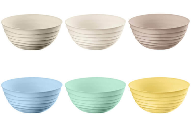 Set de 6 bols multicolore Guzzini Tierra en bouteilles recyclées Ø12,2cm