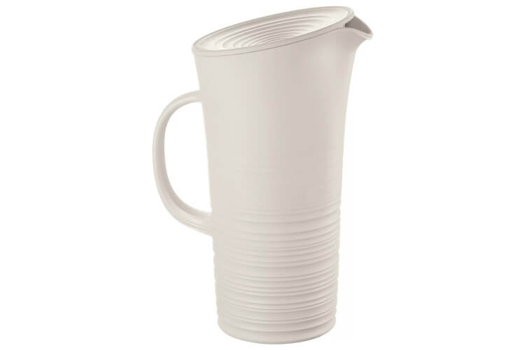 Carafe blanche Guzzini Tierra en bouteilles recyclées 1,8L