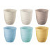 Set de 6 verres multicolore Guzzini Tierra en bouteilles recyclées 350ml