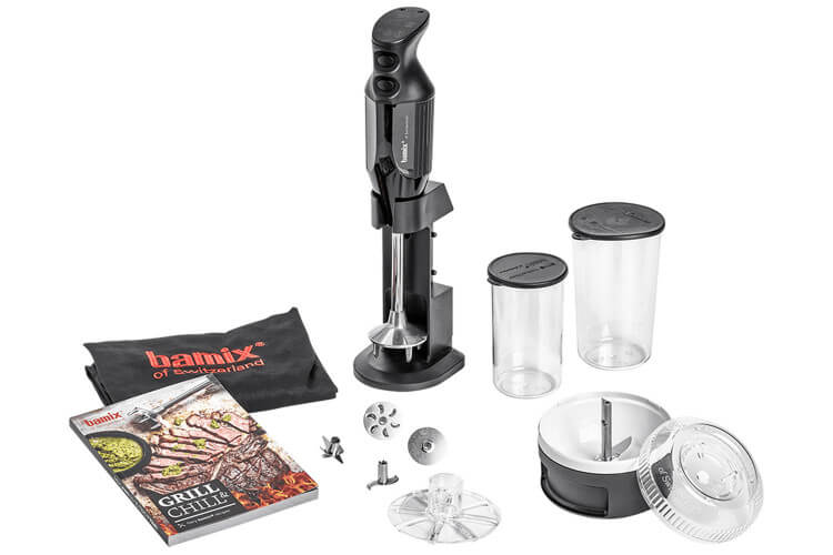 Coffret Bamix Barbecue M200 Deluxe noir - accessoires + tablier + livre de recettes