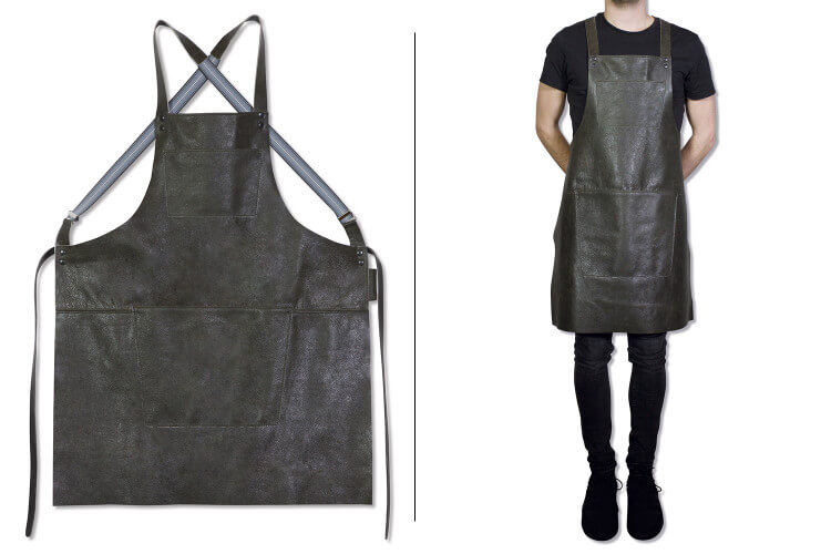 Tablier de cuisine à bretelles DutchDeluxes en cuir