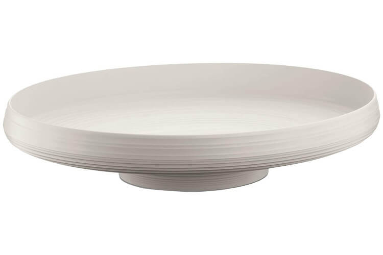 Corbeille de fruits blanche Guzzini Tierra en bouteilles recyclées Ø42cm
