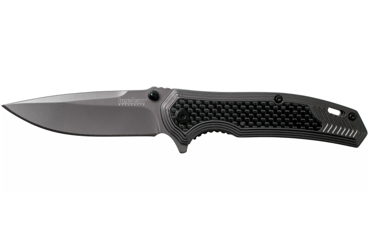 Couteau pliant Kershaw Fringe KS.8310 manche en acier/fibres de carbone 10,5cm