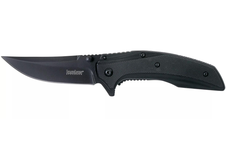 Couteau pliant Kershaw Outright KS.8320BLK manche en acier/G10 noir 11,1cm
