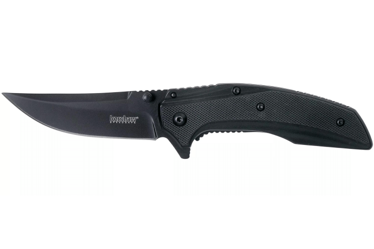 Couteau pliant Kershaw Outright KS.8320BLK manche en acier/G10 noir 11,1cm