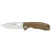 Couteau pliant Honey Badger Flipper D2 Medium 01HO030 manche nylon / fibres de verre tan 10,4cm