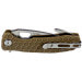 Couteau pliant Honey Badger Hook Large 01HO037 lame crochet manche nylon / fibres de verre tan 11,7cm