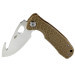 Couteau pliant Honey Badger Hook Large 01HO037 lame crochet manche nylon / fibres de verre tan 11,7cm