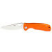 Couteau pliant EDC Honey Badger Leaf Large 01HO045 manche nylon / fibres de verre orange 11,7cm