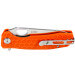 Couteau pliant EDC Honey Badger Leaf Large 01HO045 manche nylon / fibres de verre orange 11,7cm