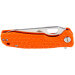Couteau pliant EDC Honey Badger Leaf Large 01HO045 manche nylon / fibres de verre orange 11,7cm