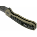 Couteau pliant Kershaw Faultline KS.8760 manche en nylon/fibres de verre surmoulé en caoutchouc vert 10,2cm