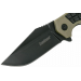 Couteau pliant Kershaw Faultline KS.8760 manche en nylon/fibres de verre surmoulé en caoutchouc vert 10,2cm