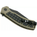 Couteau pliant Kershaw Faultline KS.8760 manche en nylon/fibres de verre surmoulé en caoutchouc vert 10,2cm