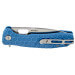 Couteau pliant Honey Badger Flipper Large 01HO040 manche nylon / fibres de verre bleu 11,7cm