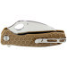 Couteau pliant karambit Honey Badger Claw Plain D2 Medium 01HO035 manche nylon/fibres de verre tan 10,5cm
