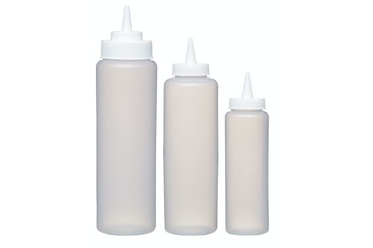 Set de 3 flacons verseurs souples Easy Squeeze pour sauce