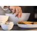 Plat de service blanc Guzzini Tierra en bouteilles recyclées 41x22,9x4,2cm