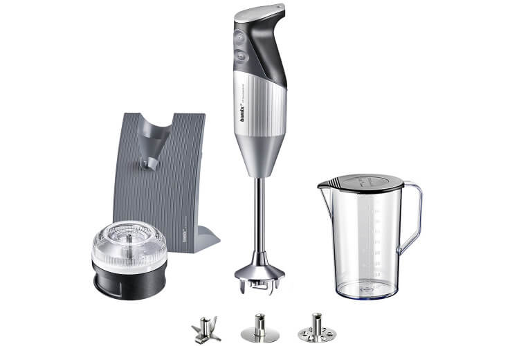 Mixeur Bamix plongeant M200 Swissline Argent avec accessoires