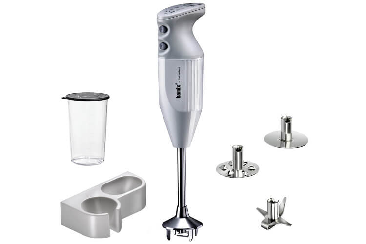 Mixeur Plongeant Bamix M200 Mono blanc avec accessoires