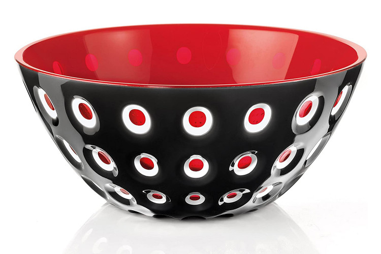 Saladier color&eacute; Guzzini Le Murrine en polym&egrave;re 25cm