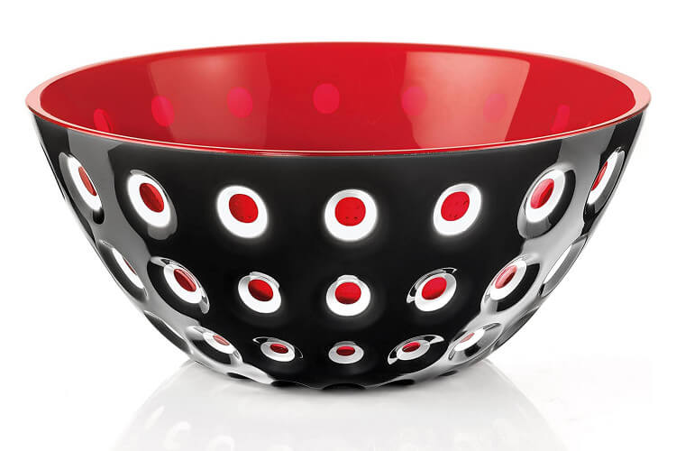 Saladier coloré Guzzini Le Murrine en polymère 25cm