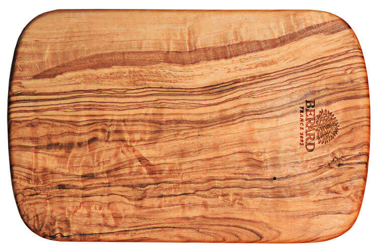 Planche à découper Bérard faite main en olivier 22x14,5cm