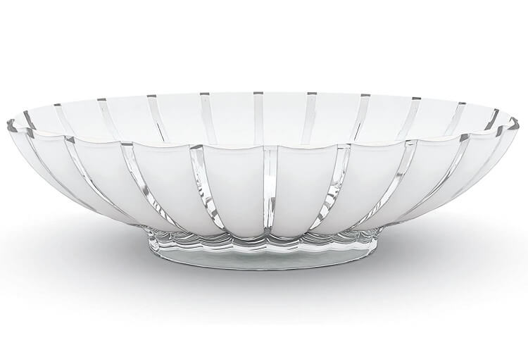 Corbeille à fruits transparent Guzzini Grace en plastique recyclé Ø37,5cm