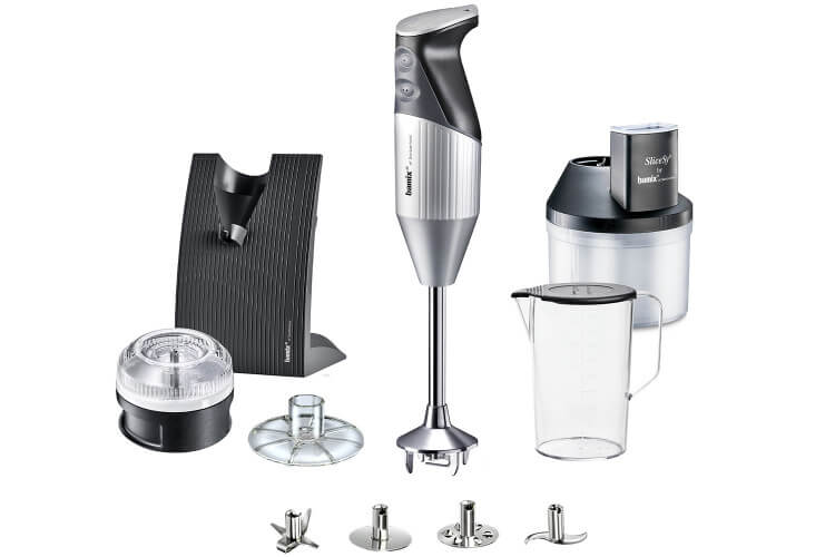Coffret Bamix SuperBox Argent - Bamix Swissline + SliceSy et accessoires