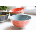 Bol en grès émaillé Kitchen Craft à motif floral gris et rouge
