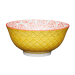 Bol en grès émaillé KitchenCraft motif floral jaune et rouge
