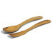Couverts à salade courbés Bérard Contour faits main en olivier 30cm