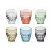 Set de 6 verres multicolore Guzzini Tiffany en acrylique 350ml