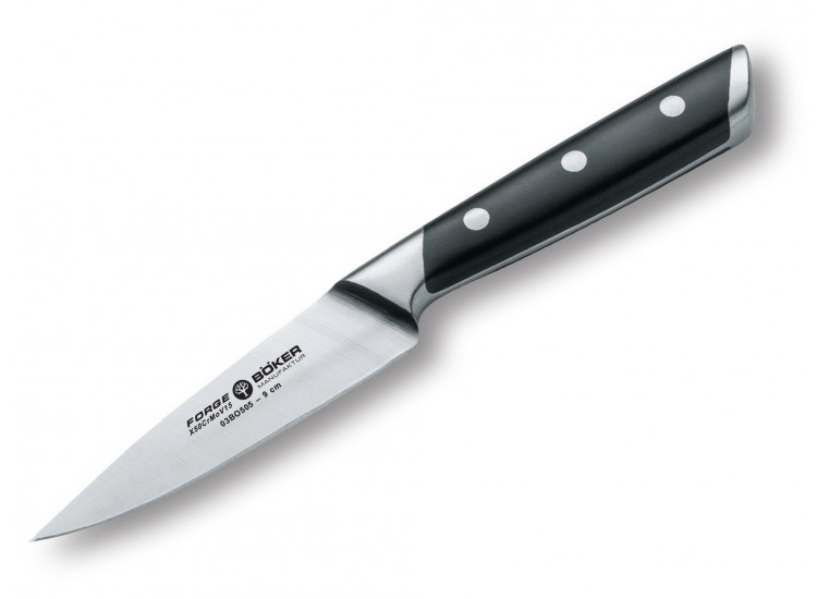Couteau d'office forg&eacute; Boker lame 9cm