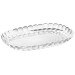 Plat de service transparent Guzzini Tiffany en acrylique 45x31x4,5cm