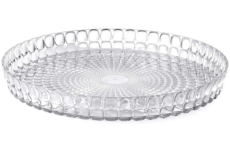Plateau rond transparent Guzzini Tiffany en acrylique &Oslash;35cm