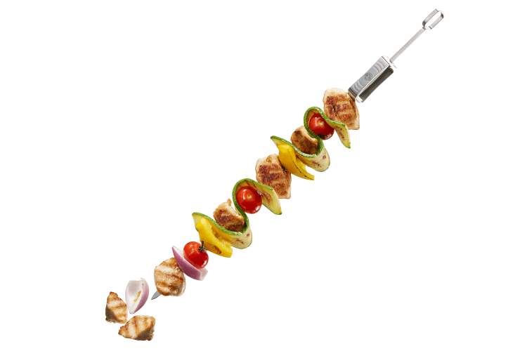 Set de 5 piques à brochettes Gefu en inox 35cm