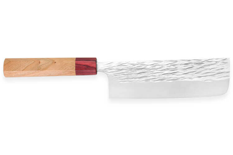 Couteau nakiri japonais artisanal Yu Kurosaki Sasame acier cobalt 16,5cm