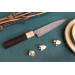 Couteau universel japonais artisanal Takeshi Saji VG10 Rainbow 13,5cm