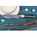 Couteau universel japonais artisanal Takeshi Saji VG10 Rainbow 13,5cm